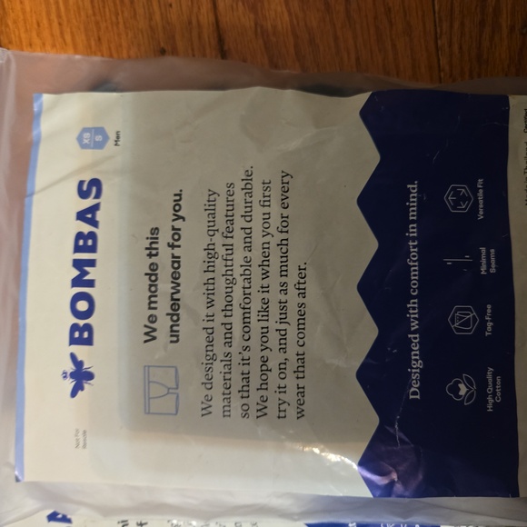 (30)Bombas Men's Underwear 3 Pair All Are Black - Picture 2 of 3